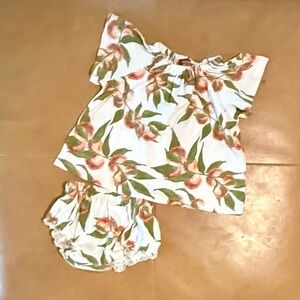 💛$15 FLASH SALE💛 Milkbarn Organic Cotton Top and Bloomer 3-6M
